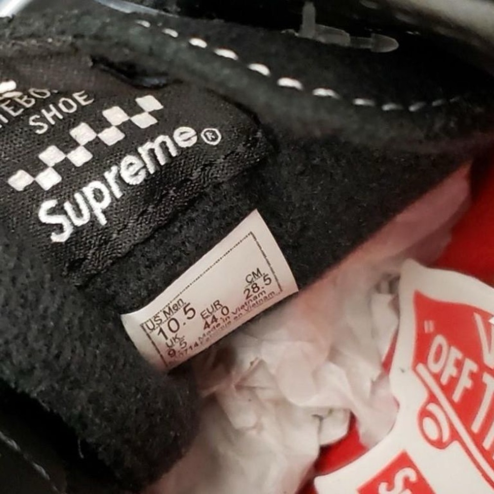 Supreme x Vans Sid FuckEm! Black Size 10.5 - Picture 6 of 6